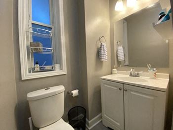 Upscale bathroom finishes